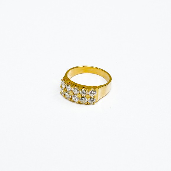 916 YG DIAMOND RING ESTIMATED D10-1.00CT