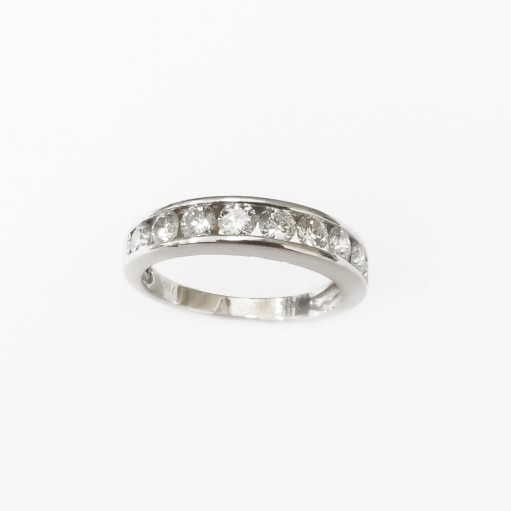 18K WG DIAMOND RING ESTIMATED D9-0.54CT