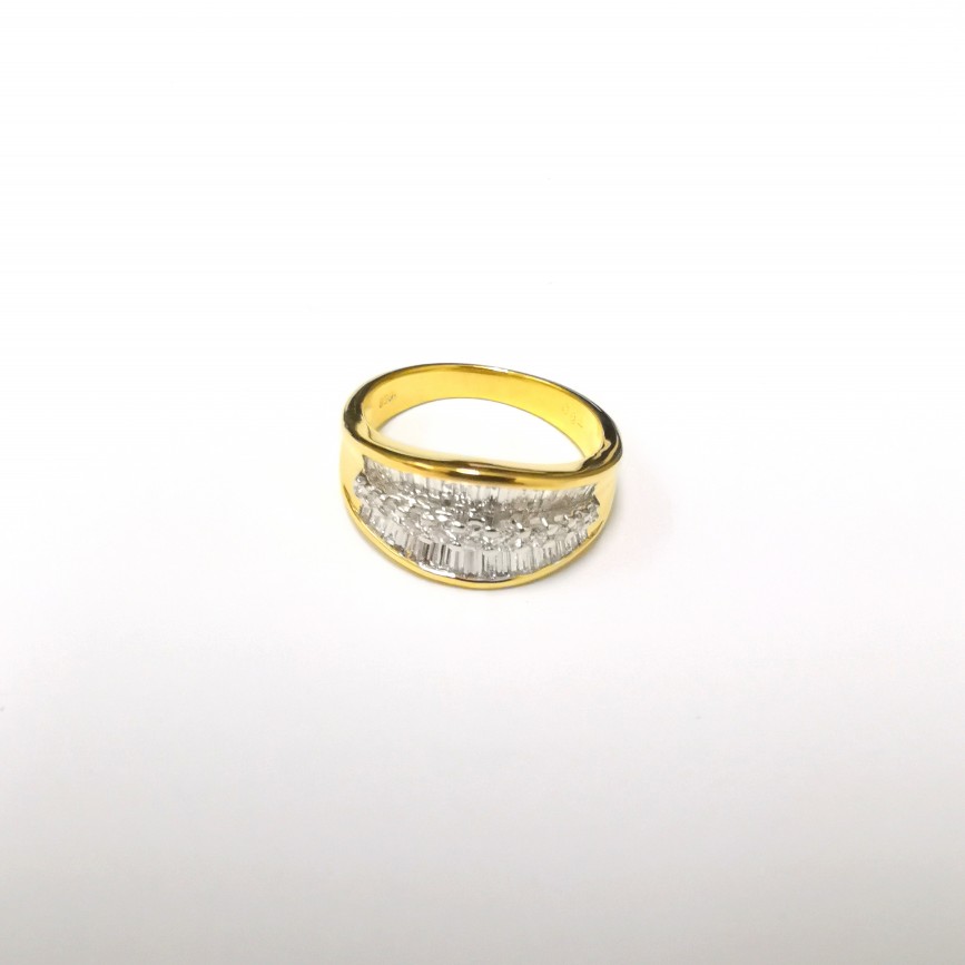 20K YG DIA RING D-0.91CTS
