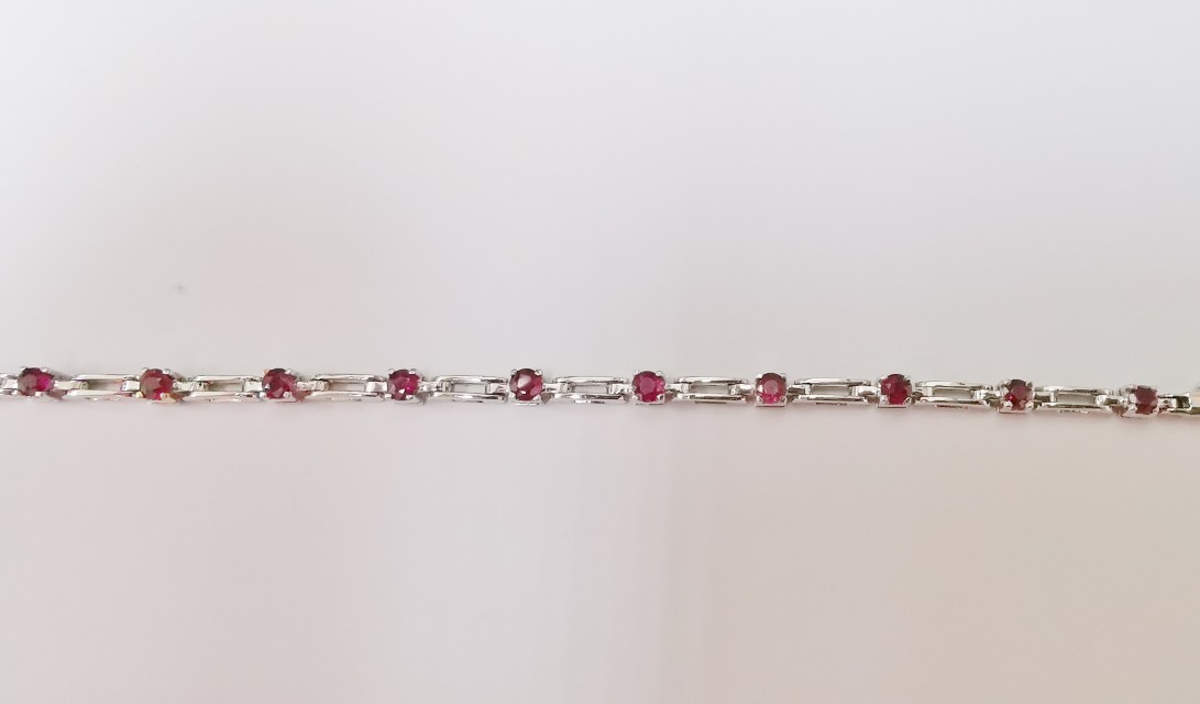 18K WG RUBY BRACELET