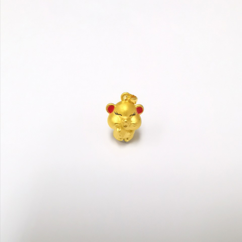 24K YG RAT PENDANT