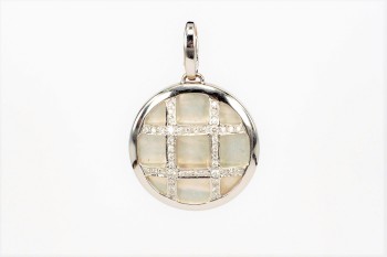 18K WG Diamond  Pendant
