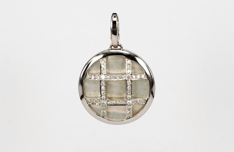 18K WG Diamond  Pendant