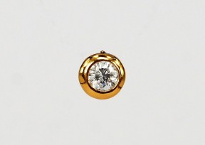 18K YG Diamond  Pendant