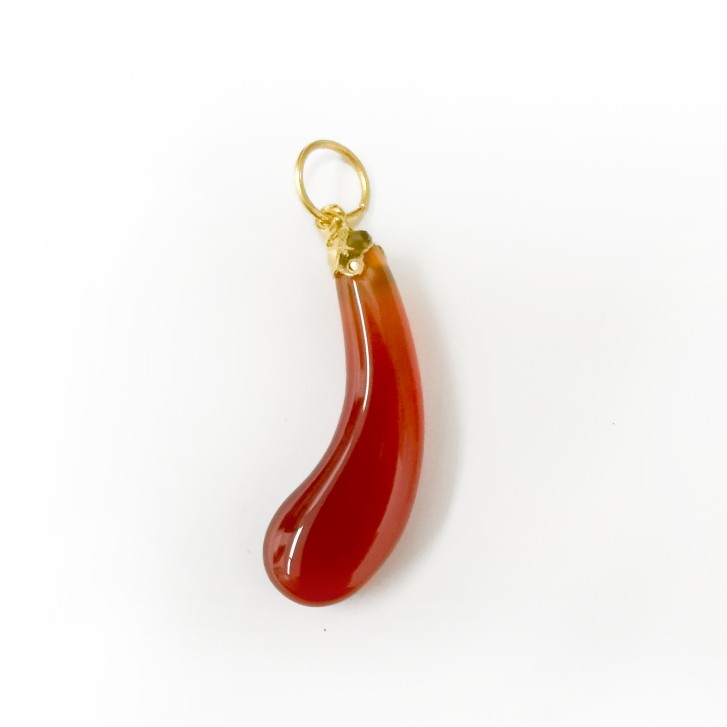 20K YG STONE PENDANT